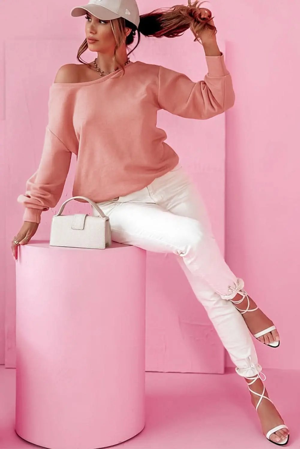 Accesorios Love Salve Sudadera con lazo en la espalda color castaño pálido