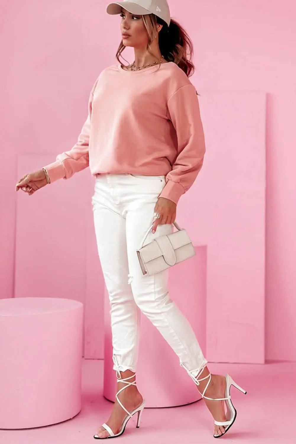 Accesorios Love Salve Sudadera con lazo en la espalda color castaño pálido