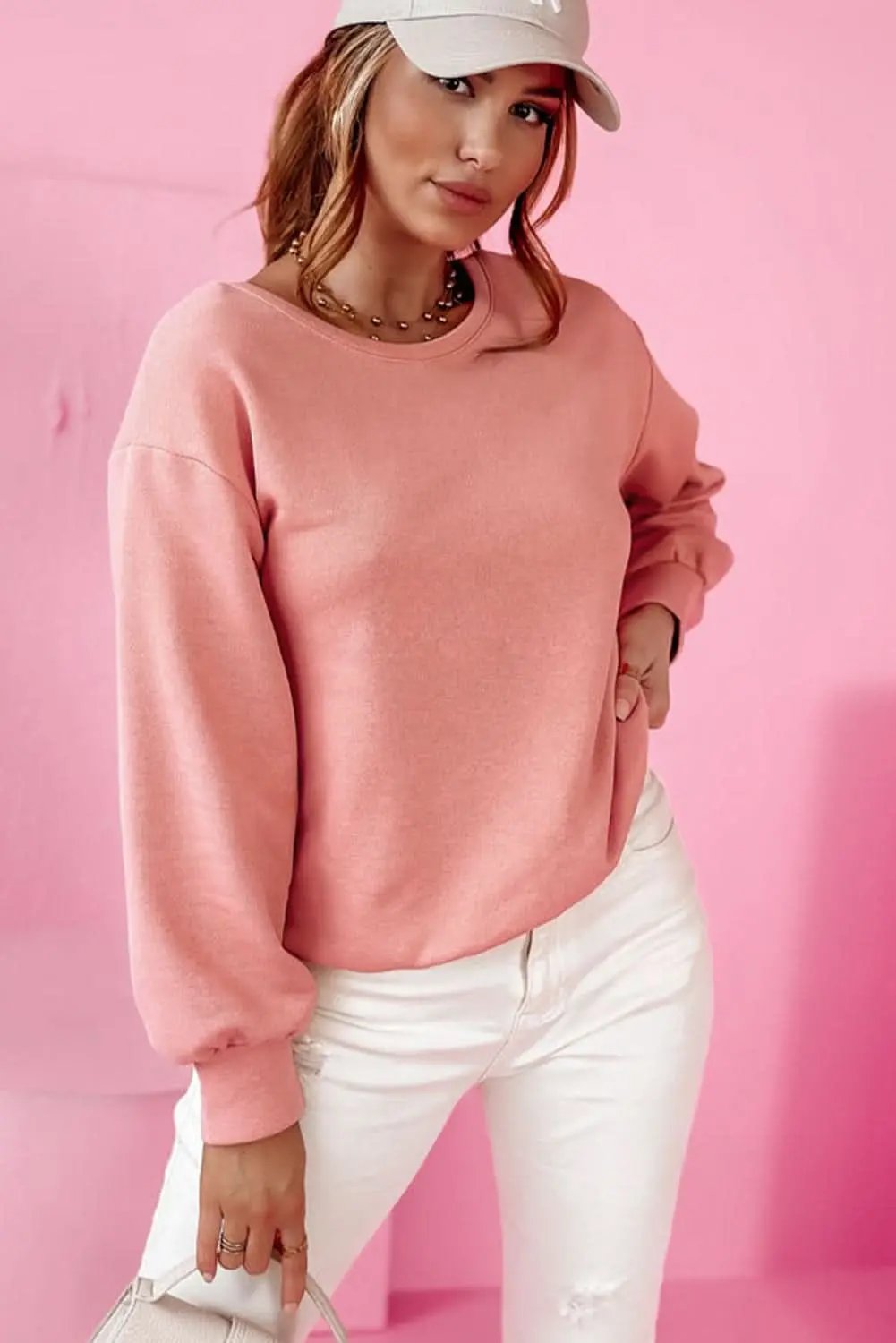 Accesorios Love Salve Sudadera con lazo en la espalda color castaño pálido