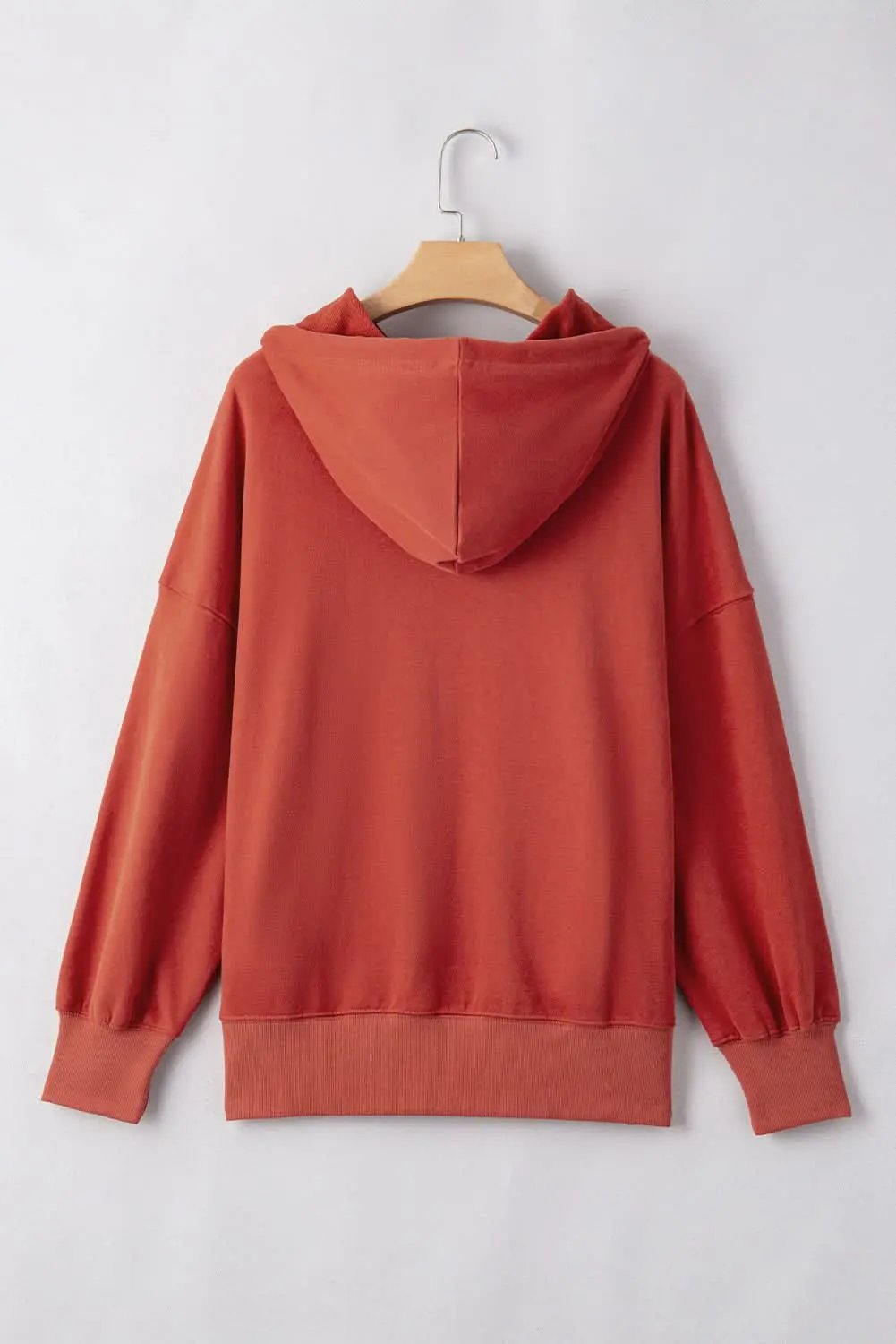 Pants Love Salve Red clay oversized drawstring hoodie