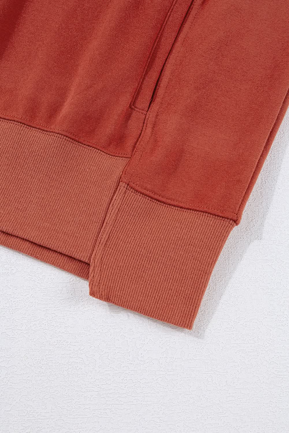 Pants Love Salve Red clay oversized drawstring hoodie