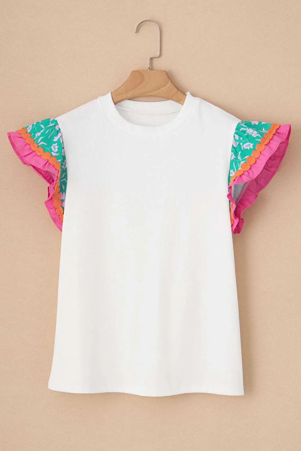Love Salve Floral Shift Top With Ricrac Detail — Women's Casual