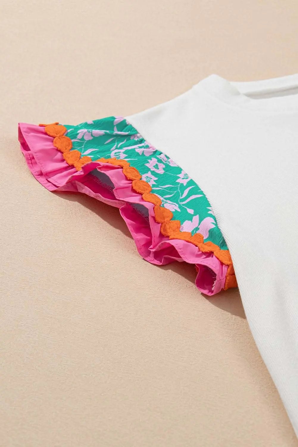 Love Salve Floral Shift Top With Ricrac Detail — Women's Casual