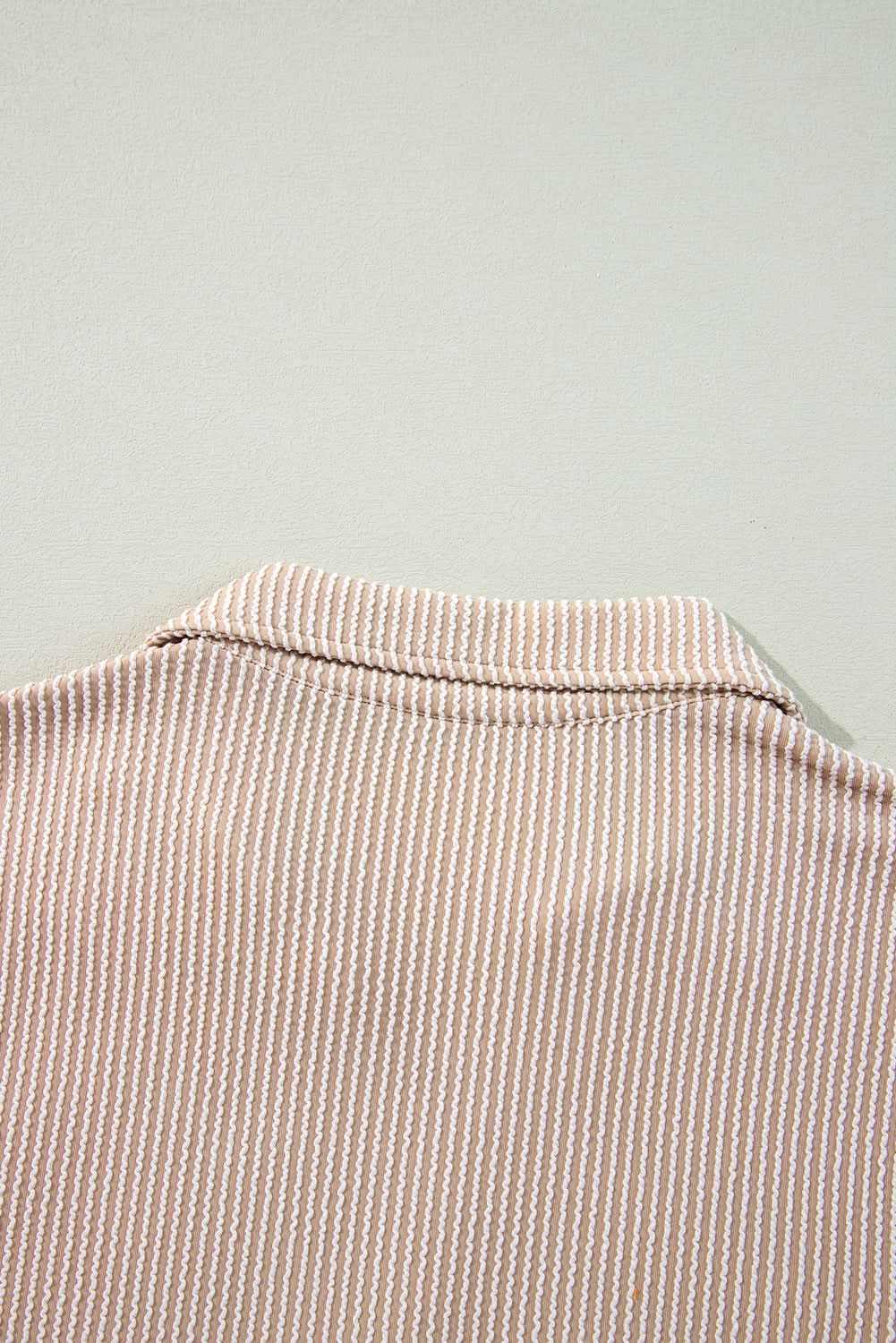 Tops/Blouses & Shirts Love Salve Parchment Corded Turn-down V Neck Bubble Sleeve Ba