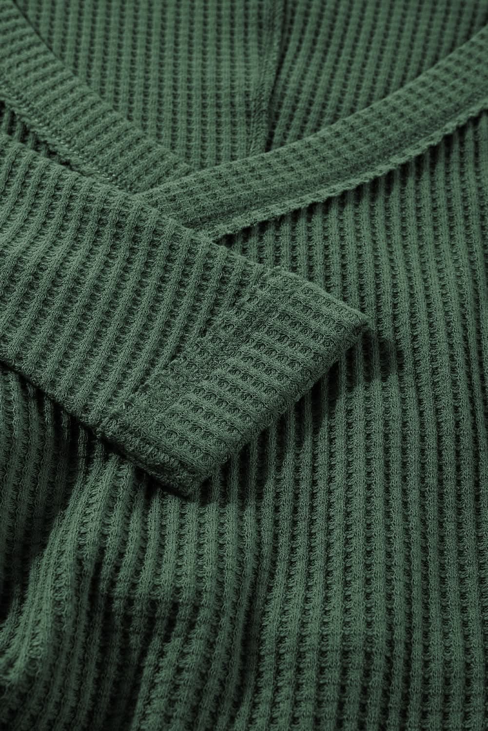 Sweaters Love Salve Ribbed Bodysuit Women's Chic Blackish Green Casual Elegant Wear