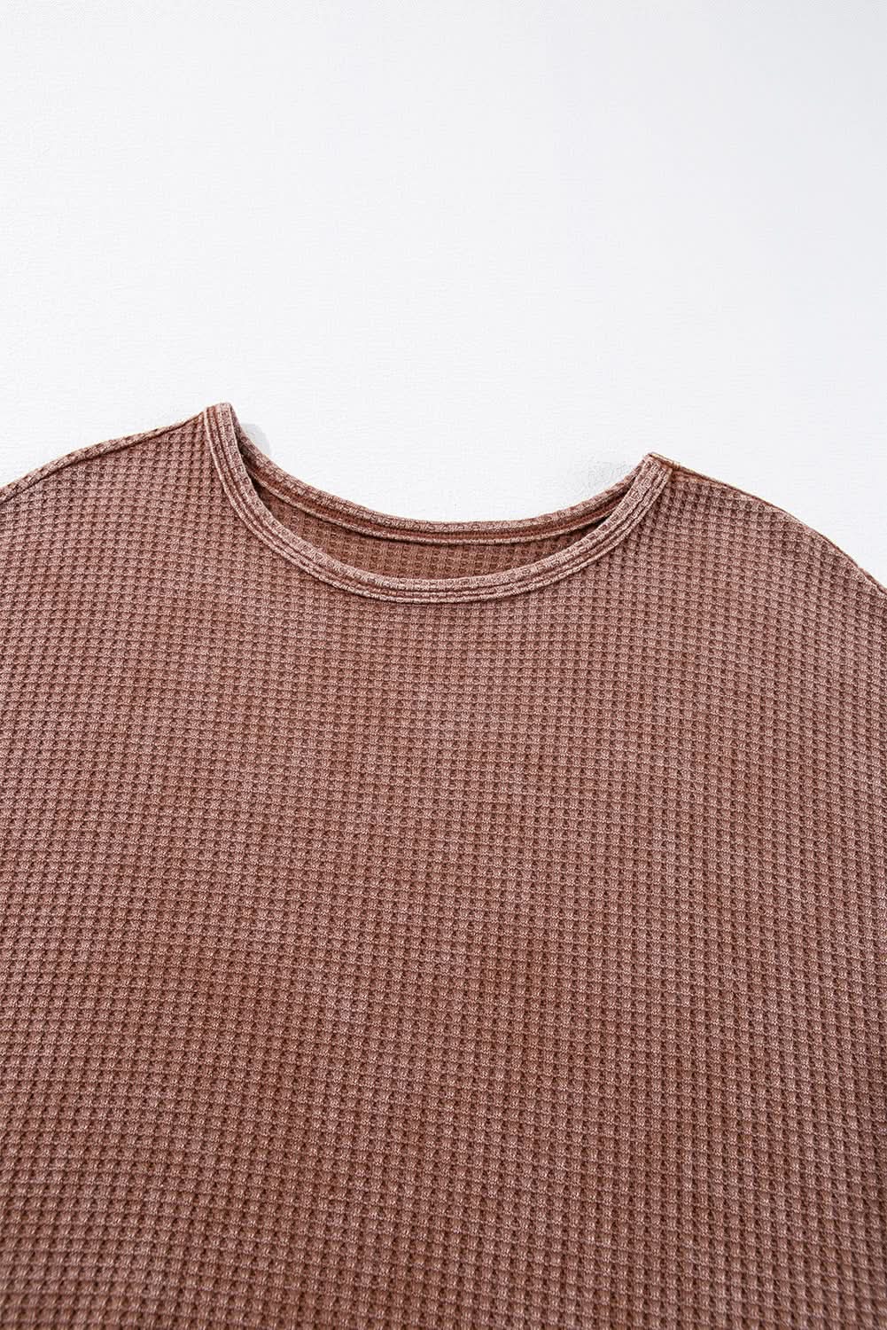 Sweaters Love Salve Chic coffee knit top with fringe