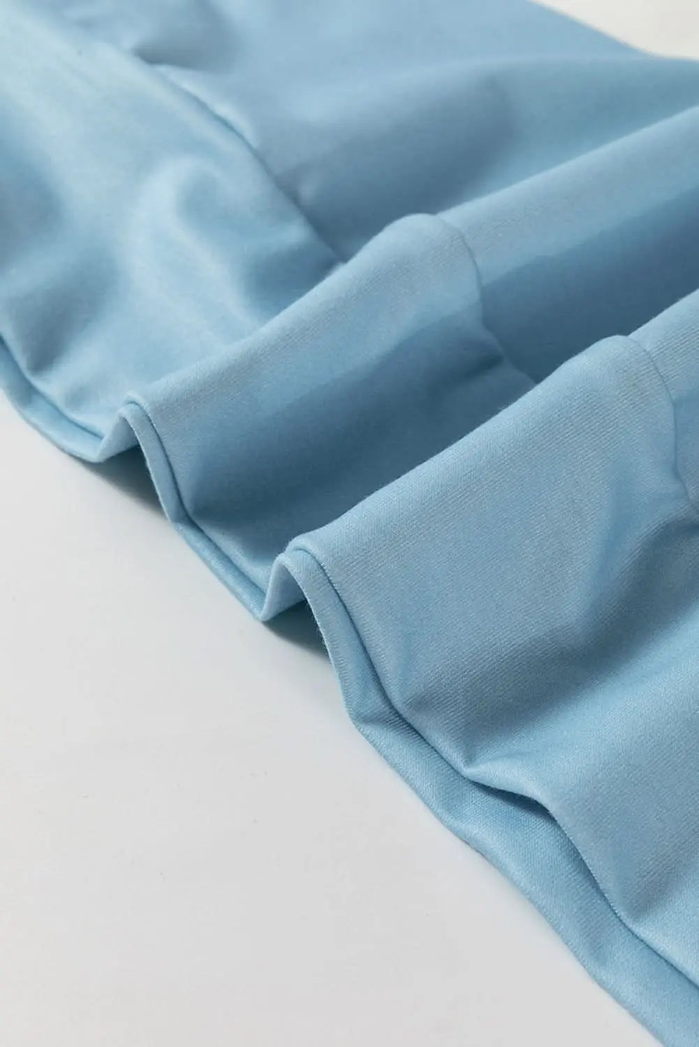 Accessories Love Salve Light Blue Colorblock Striped Drop Shoulder Long S