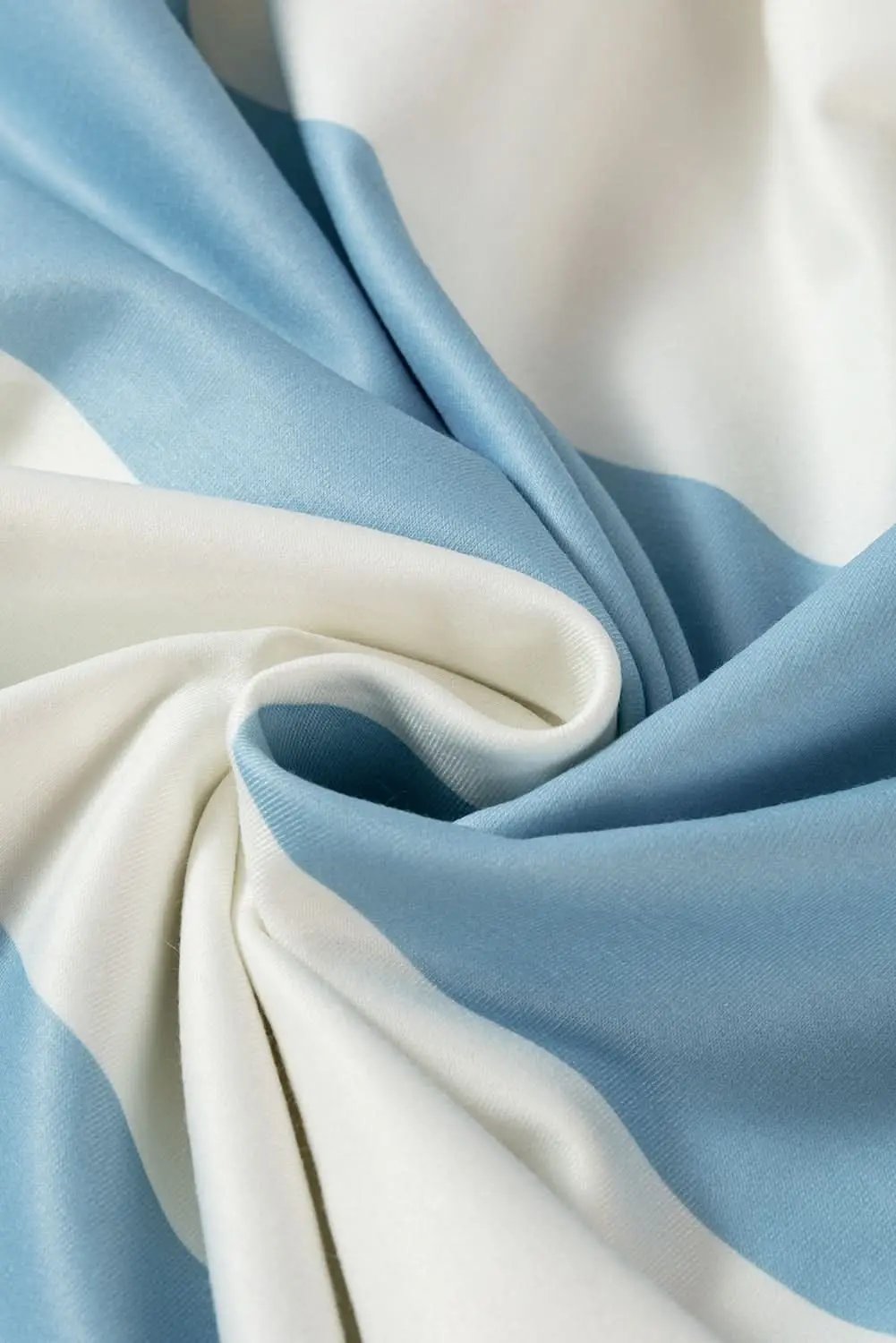 Accessories Love Salve Light Blue Colorblock Striped Drop Shoulder Long S