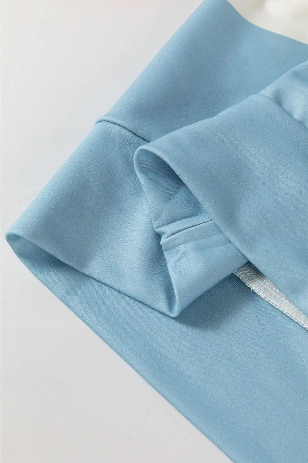 Accessories Love Salve Light Blue Colorblock Striped Drop Shoulder Long S