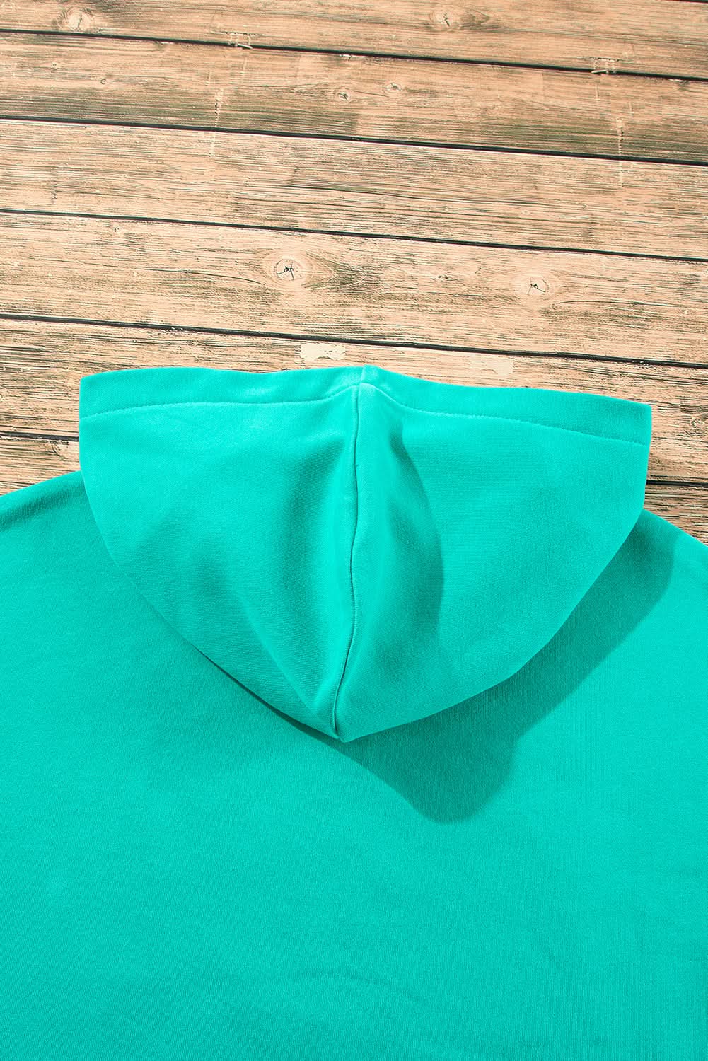Jackets Aruba Blue Fleece Hoodie with Pockets by Love Salve