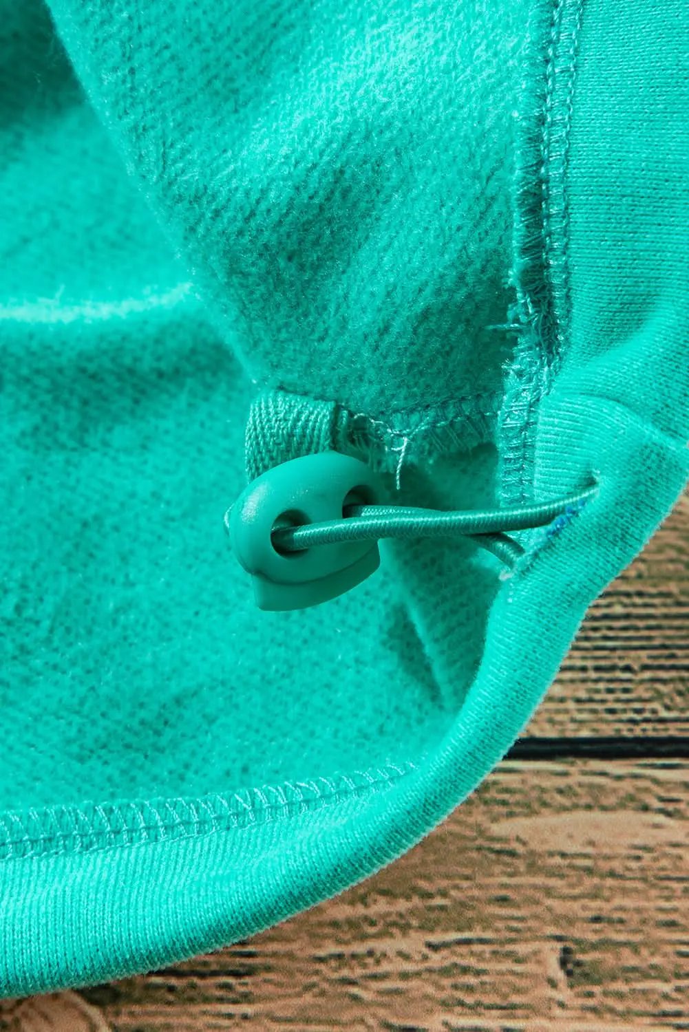 Jackets Aruba Blue Fleece Hoodie with Pockets by Love Salve