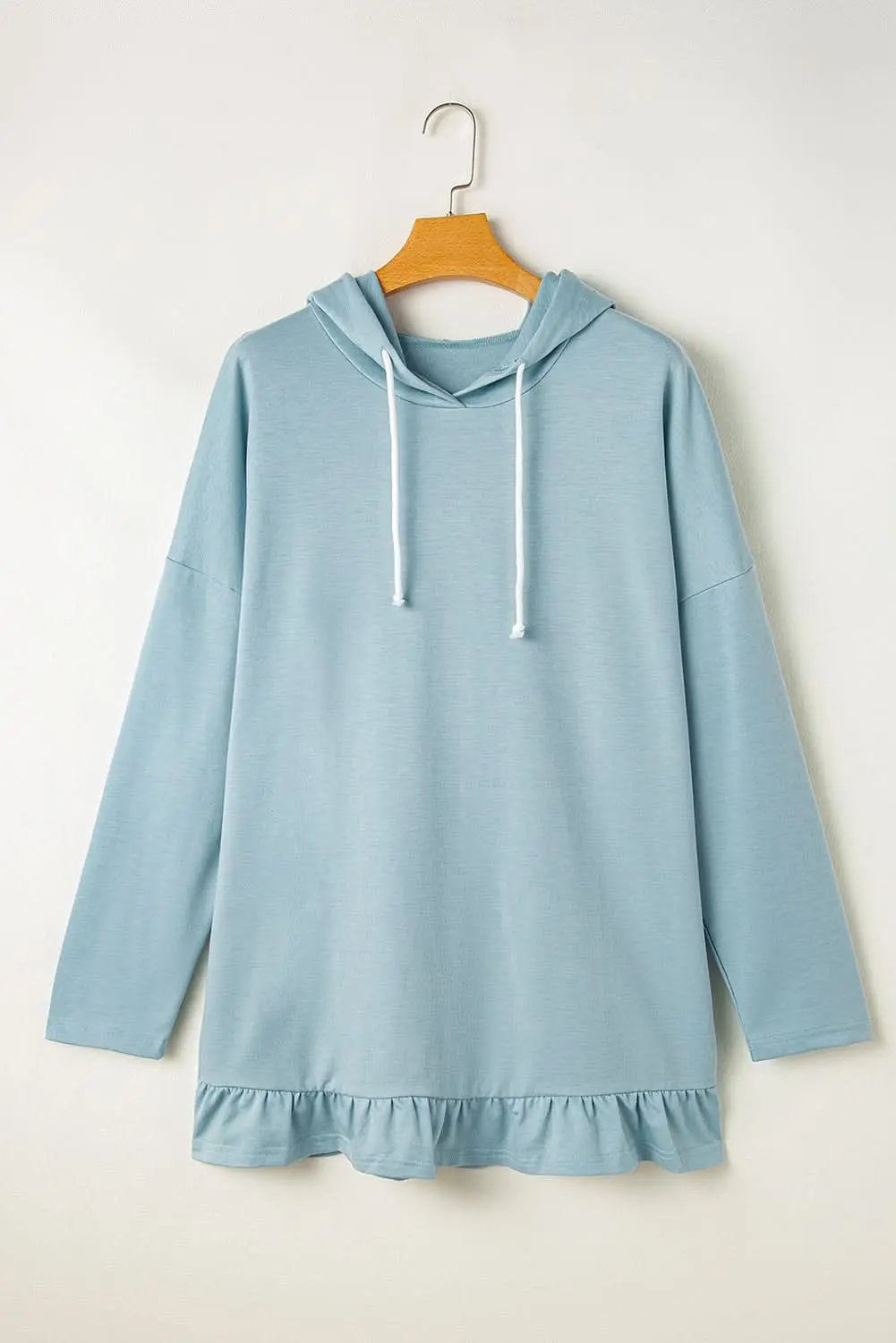 Love Salve Women's Ruffled Hoodie Tunic — Soft Casual Wear