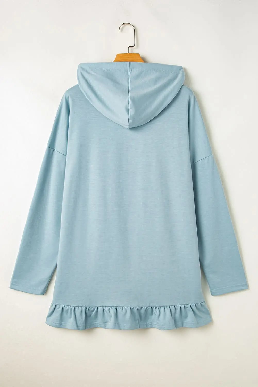 Love Salve Women's Ruffled Hoodie Tunic — Soft Casual Wear