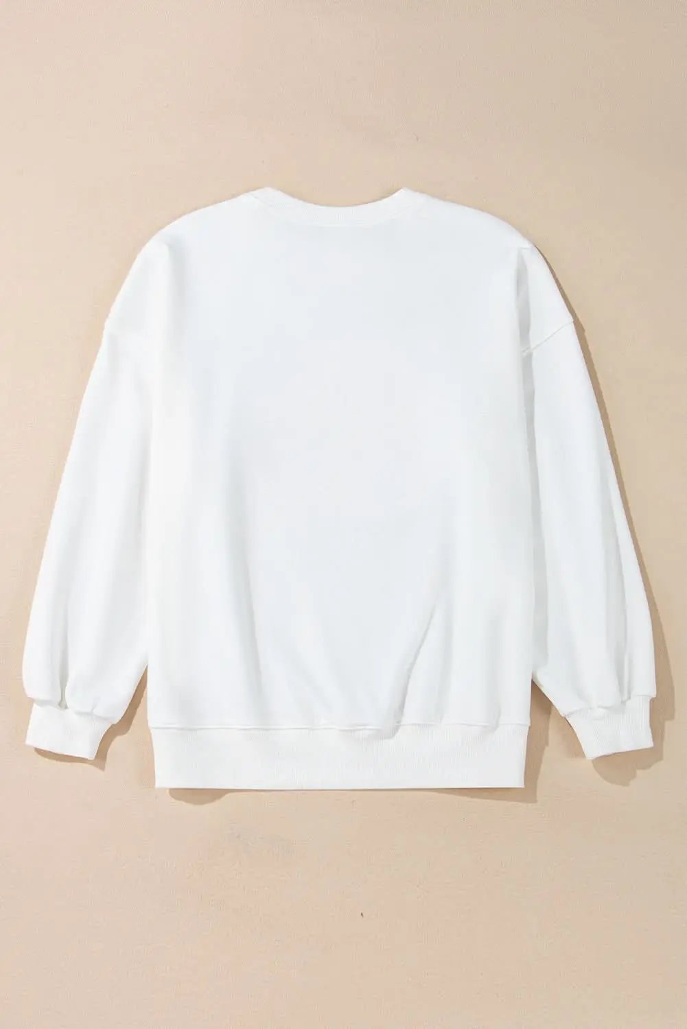 Sweaters Love Salve White Terry Halloween Pumpkin Patched Pattern Pull