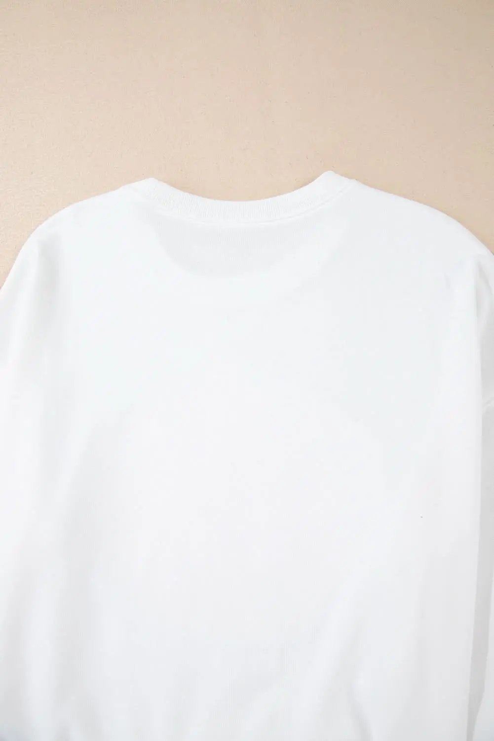 Sweaters Love Salve White Terry Halloween Pumpkin Patched Pattern Pull