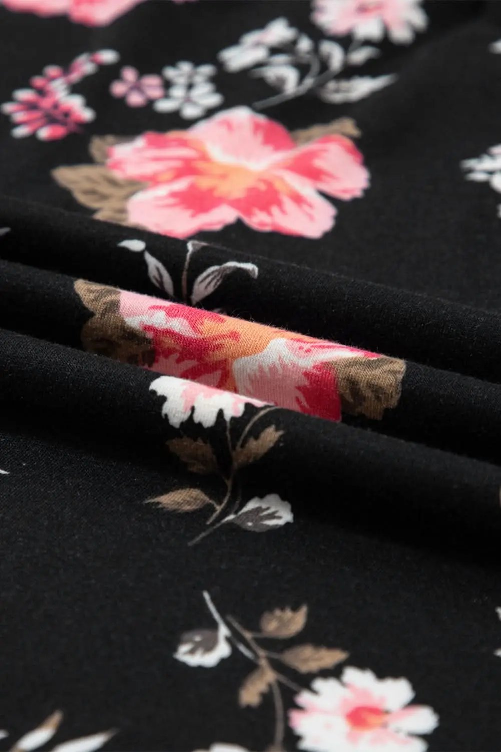 T-Shirts Love Salve Black Floral Tank Top Women's Bohemian Summer Top Strappy Back Cute