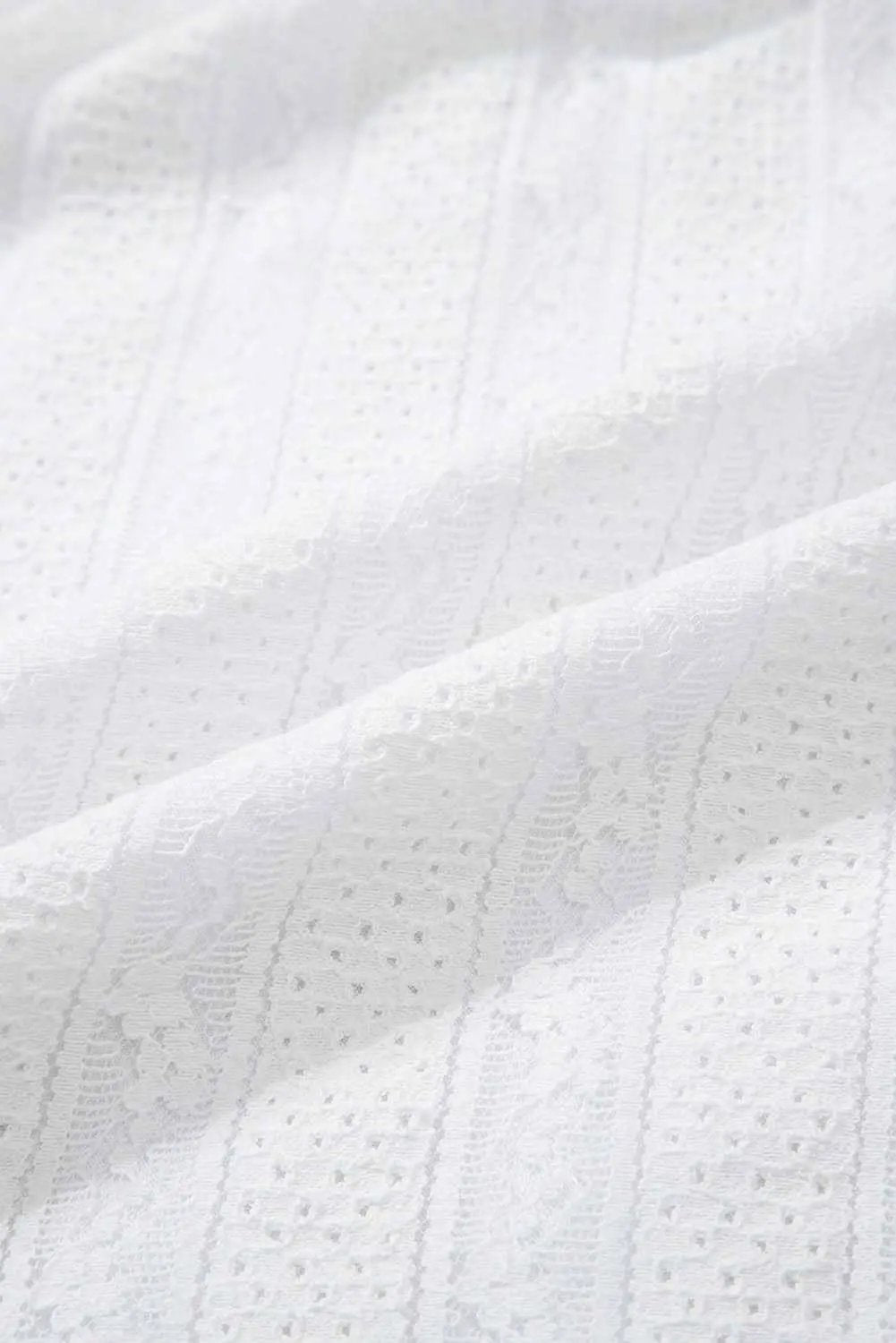 T-Shirts Love Salve White Ruffled Lace Flowy Tank Top