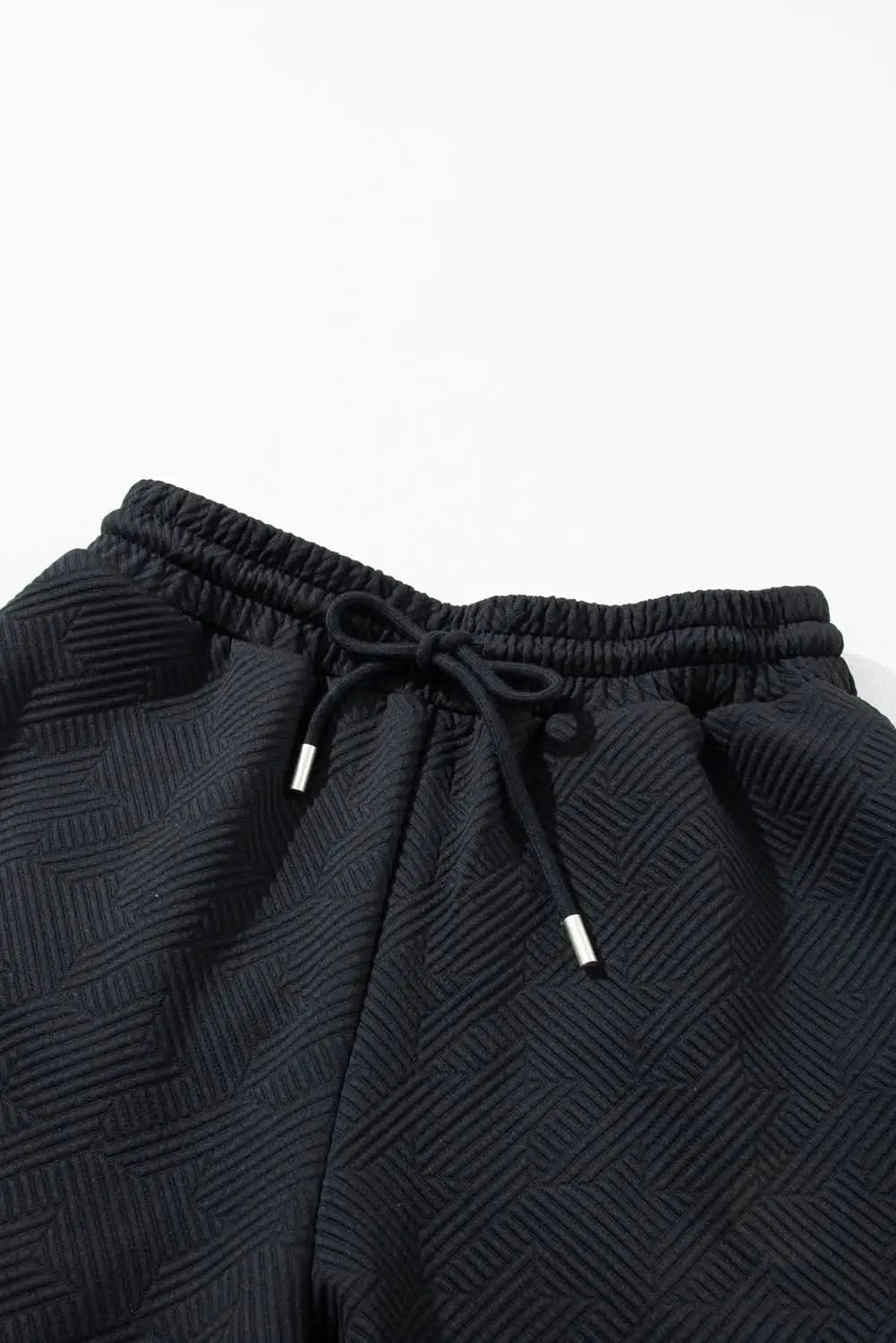 Pants Love Salve Black Set Women's Daily Wear Pant Set Ruffle Sleeve, Wide Leg
