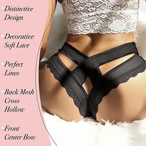 Women's Underwear - Cross Lace Detail - Comfortable & Stylish