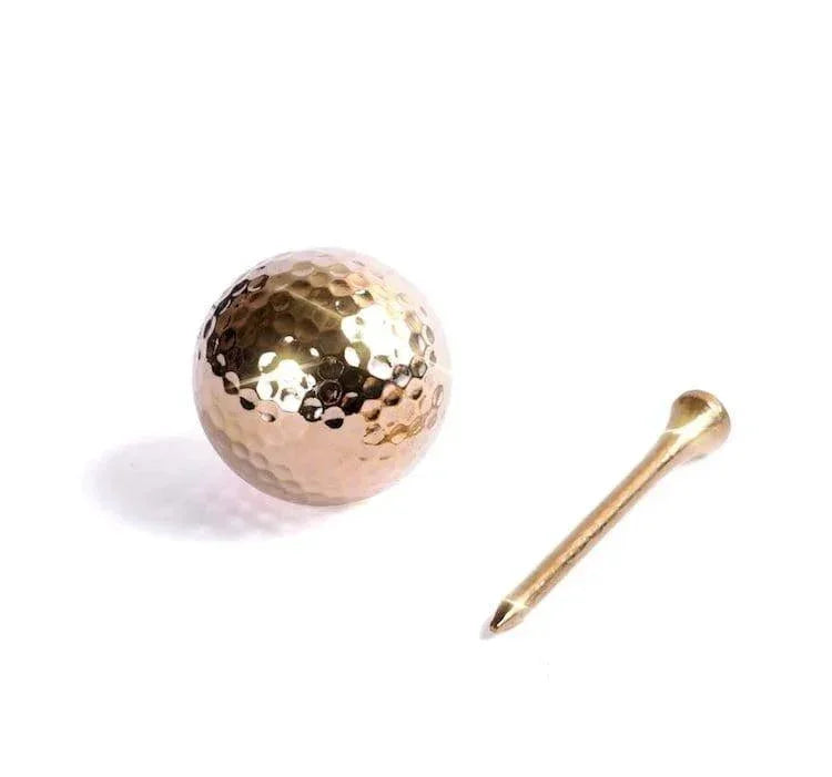 24K Gold - Dipped Golf Ball & Tee Set – For the Golfer Who Has Everything