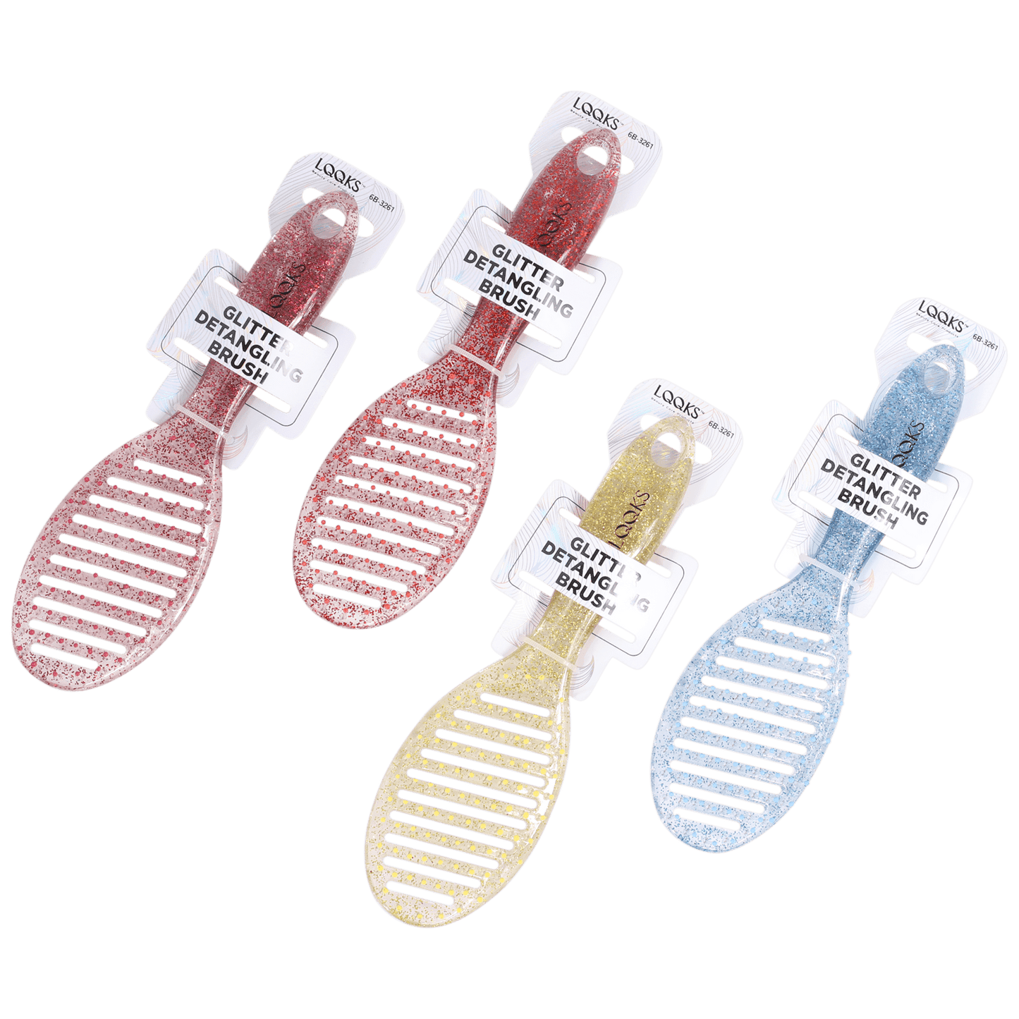 LQQKS Glitter Detangling Hair Brush