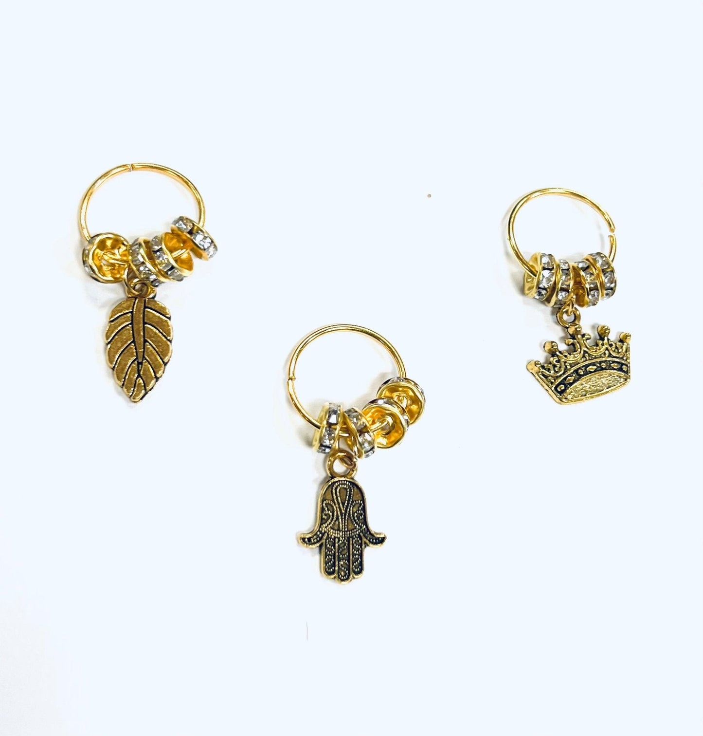 LQQKS Hair Braid Ring & Braid Tube Set, 4-Piece Pack