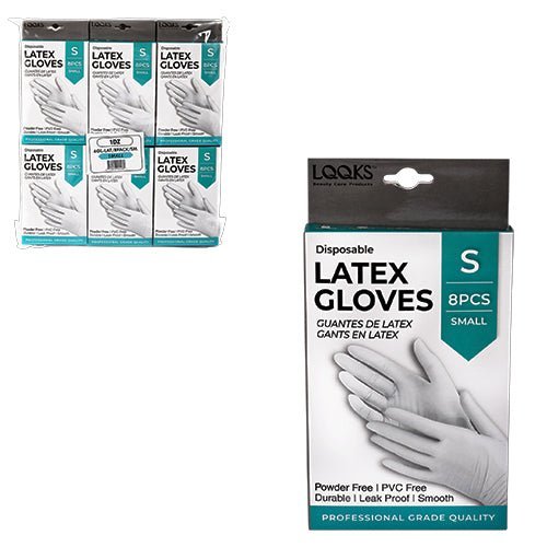 LQQKS Latex Glove, 8 pc/Pk