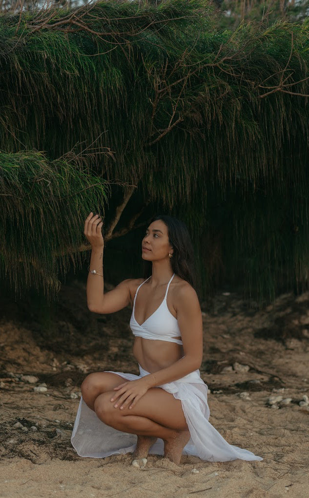 Top cruzado reversible Coral Coast