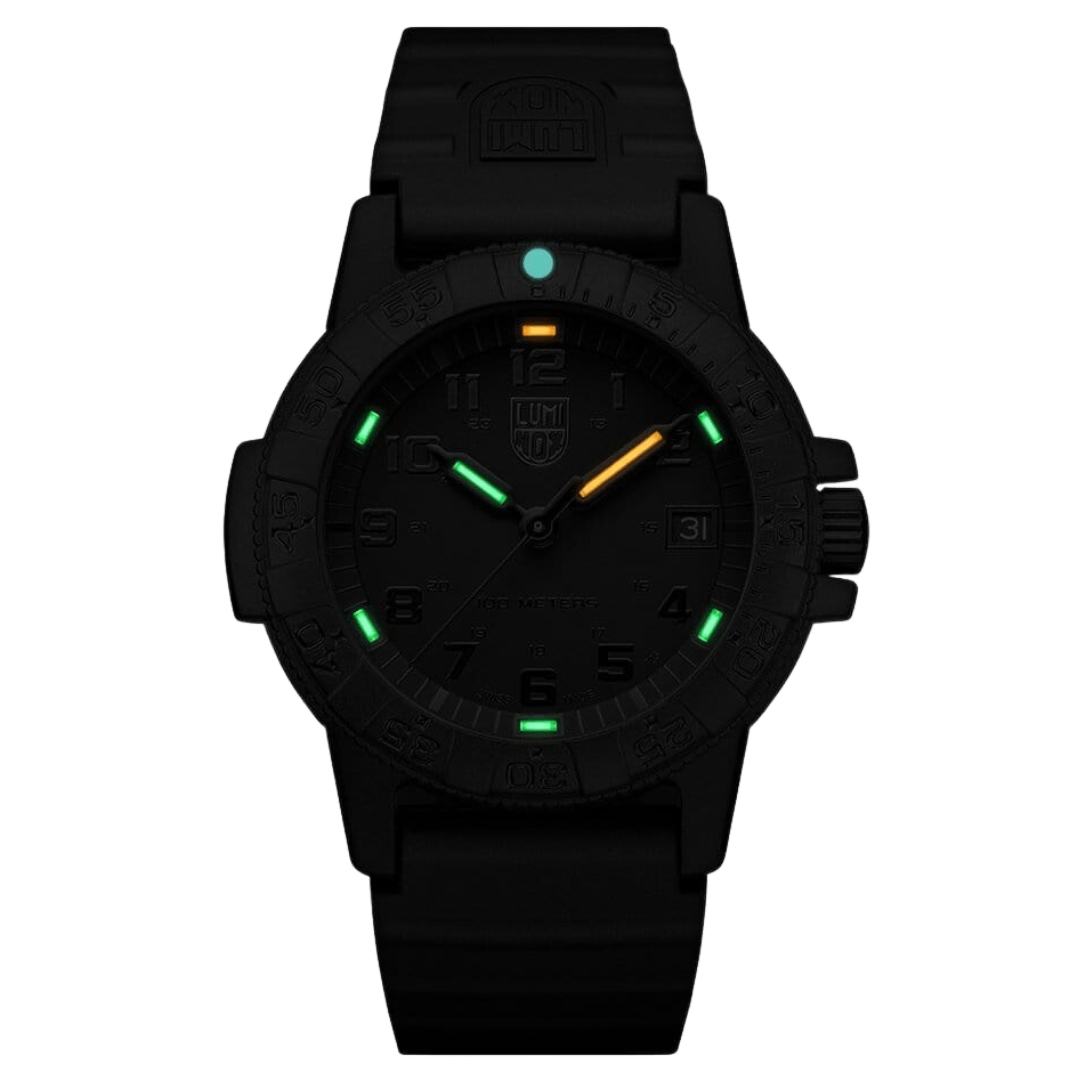 Tortuga Marina Laúd, 39 mm, Reloj de Exterior, Negra