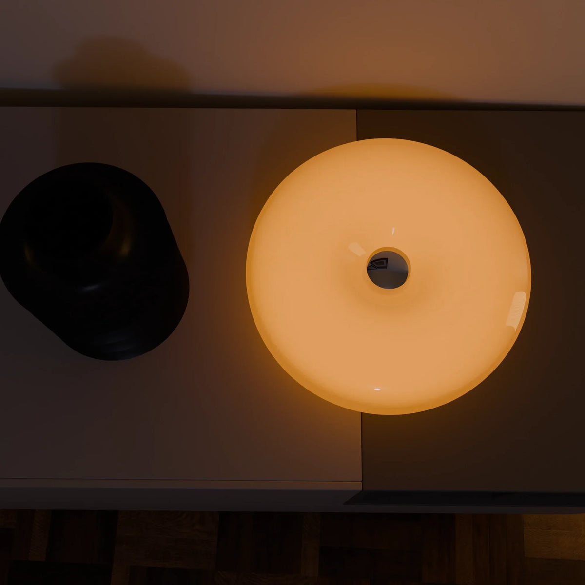 Lumo Donut Glass LED Table/Wall Lamp