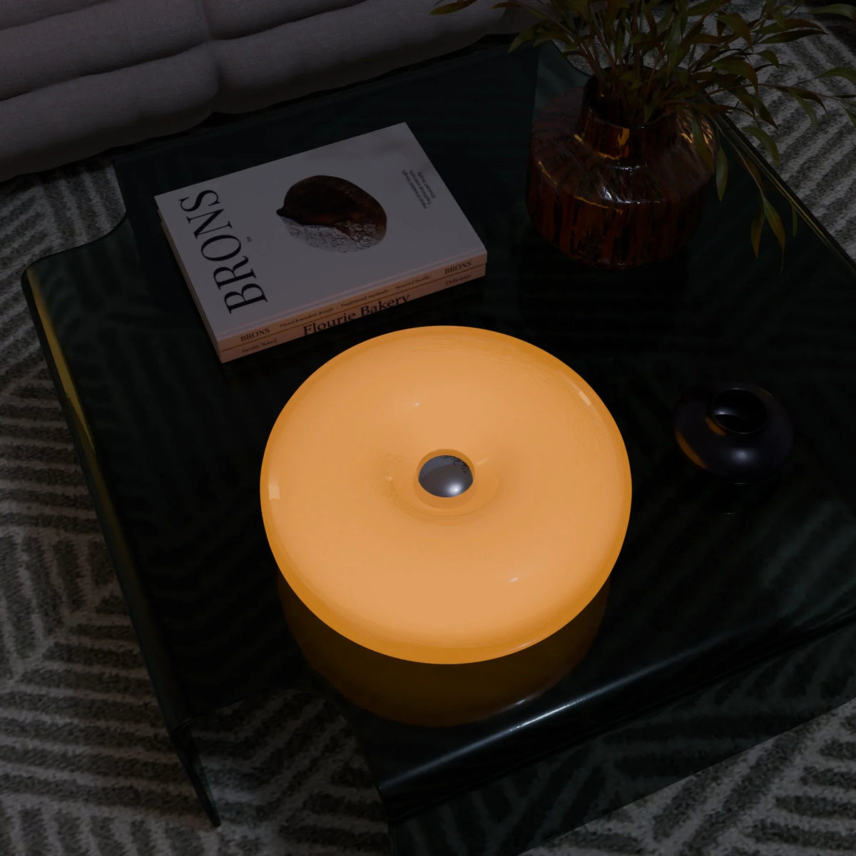 Lumo Donut Glass LED Table/Wall Lamp
