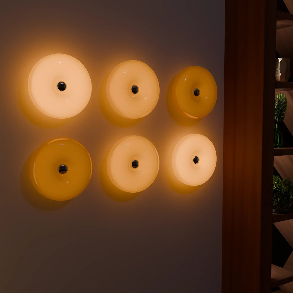 Lumo Donut Glass LED Table/Wall Lamp