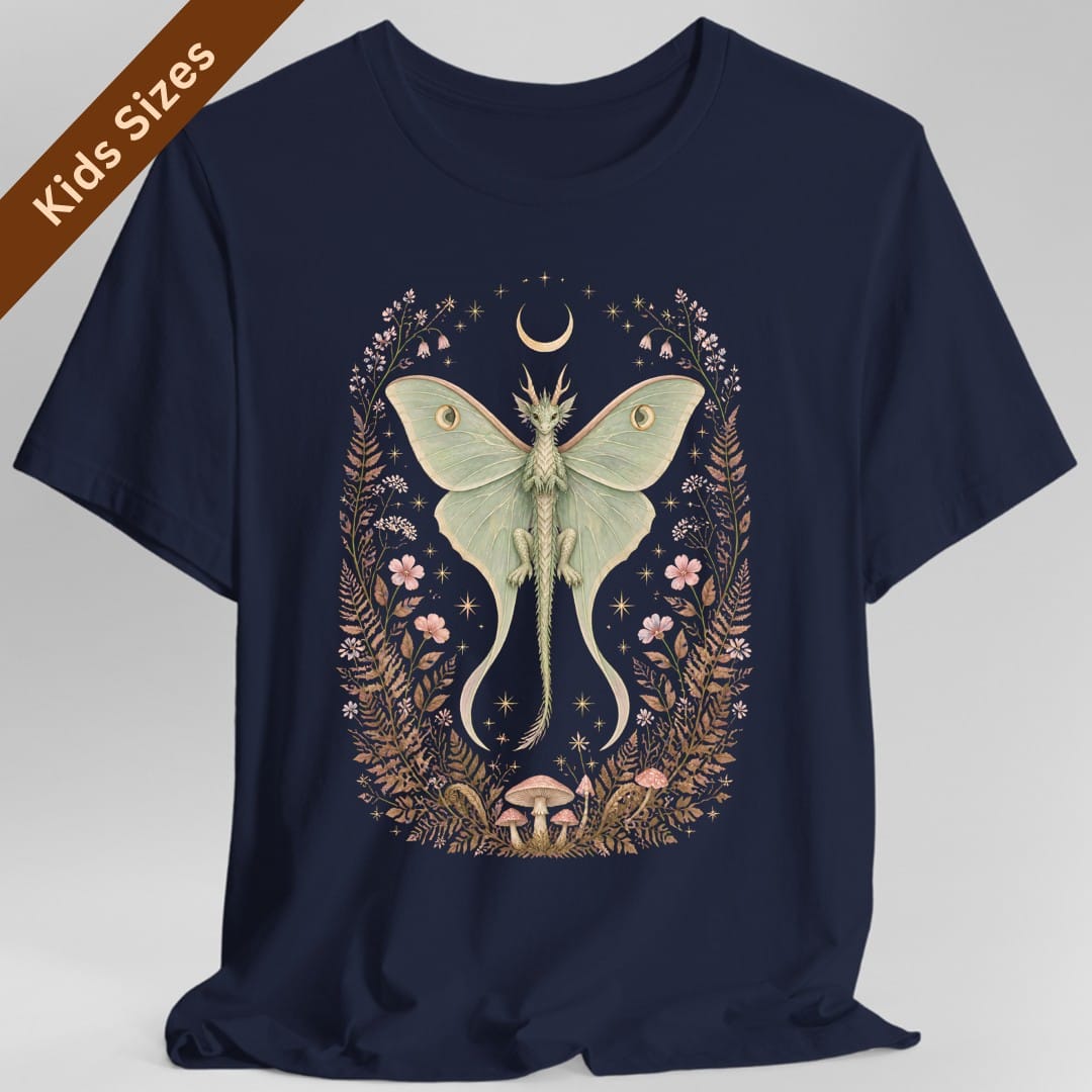 Luna Moth Dragon Kids T-Shirt