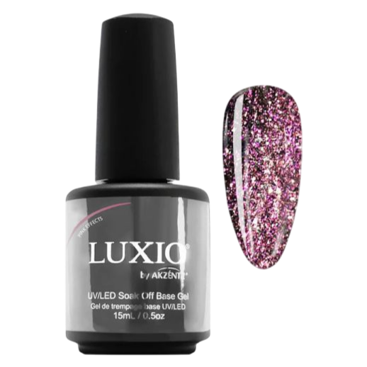 Luxio - Effects Pink Shimmer Top Gel, 15ml