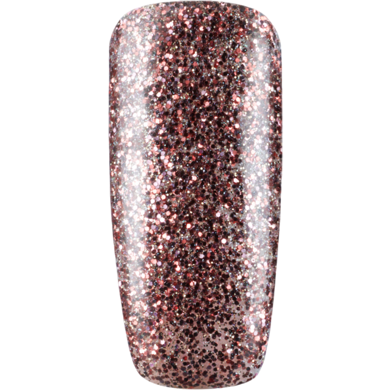 Luxio - Glitter Rose-Gold Gel Polish, 15ml