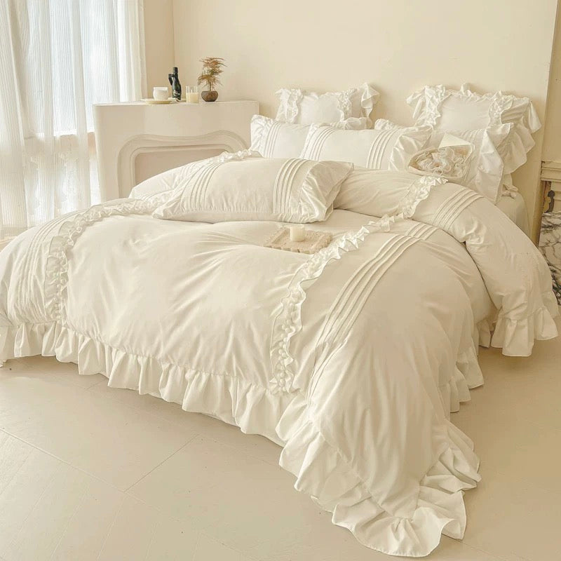 Coquette Ruffled Duvet Cover Set