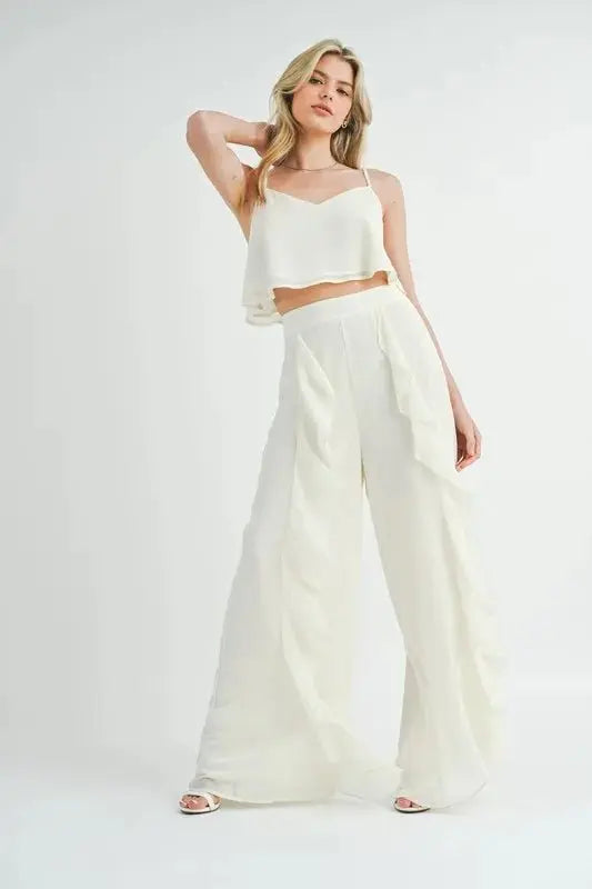 Women's Crop Cami Set - Two Piece - MABLE Style