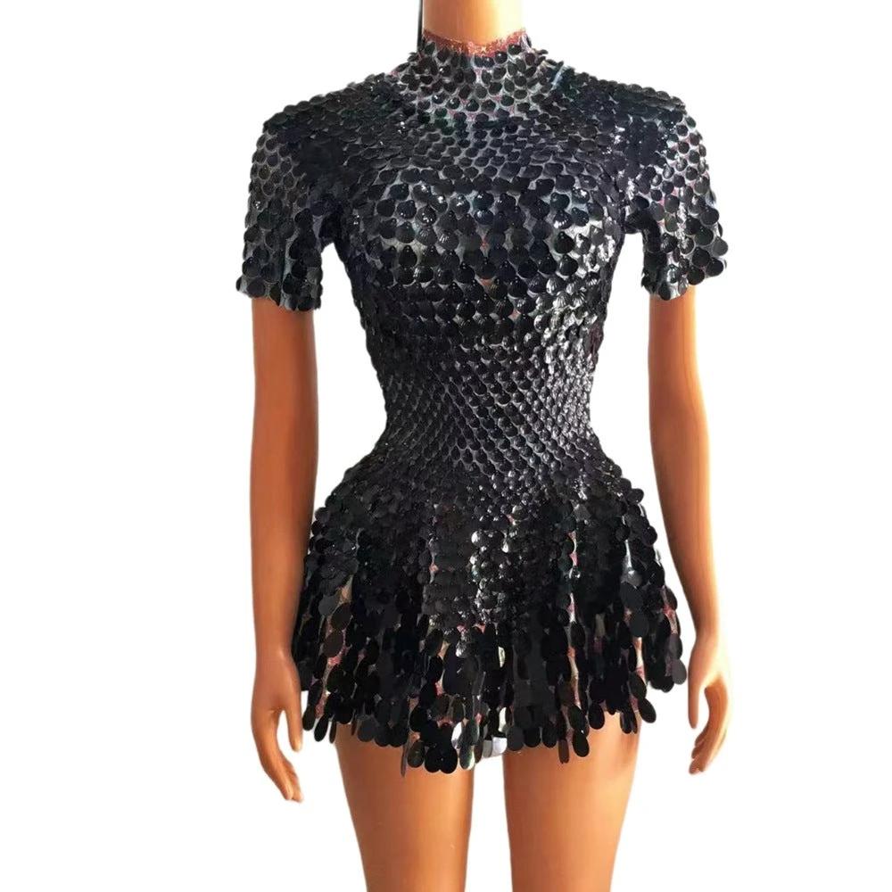Women's Fashionable Sequins Dazzling Daily Trend Party Zipper Gorgeous Skirt