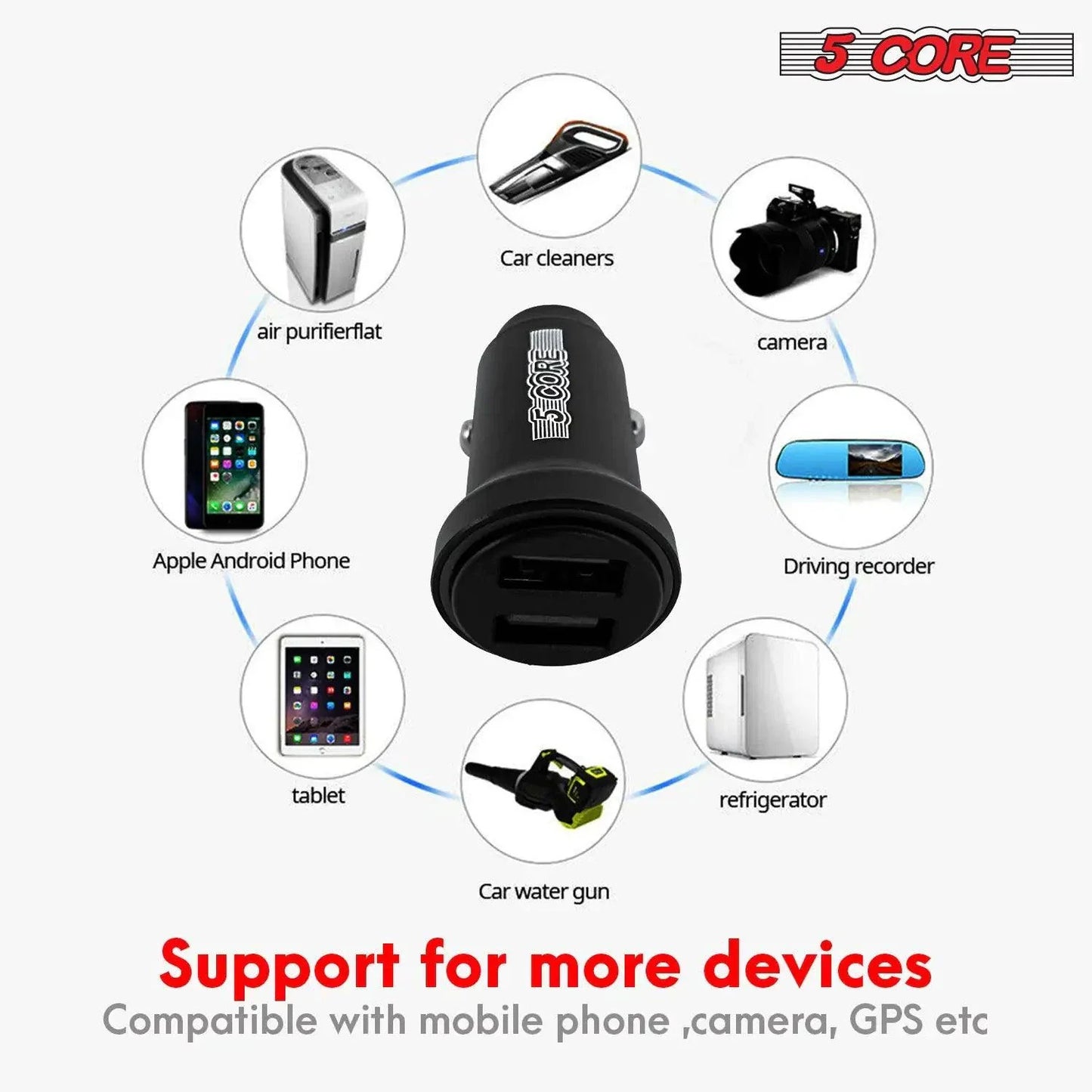 5Core SpeedCharge Car USB-C Adapter