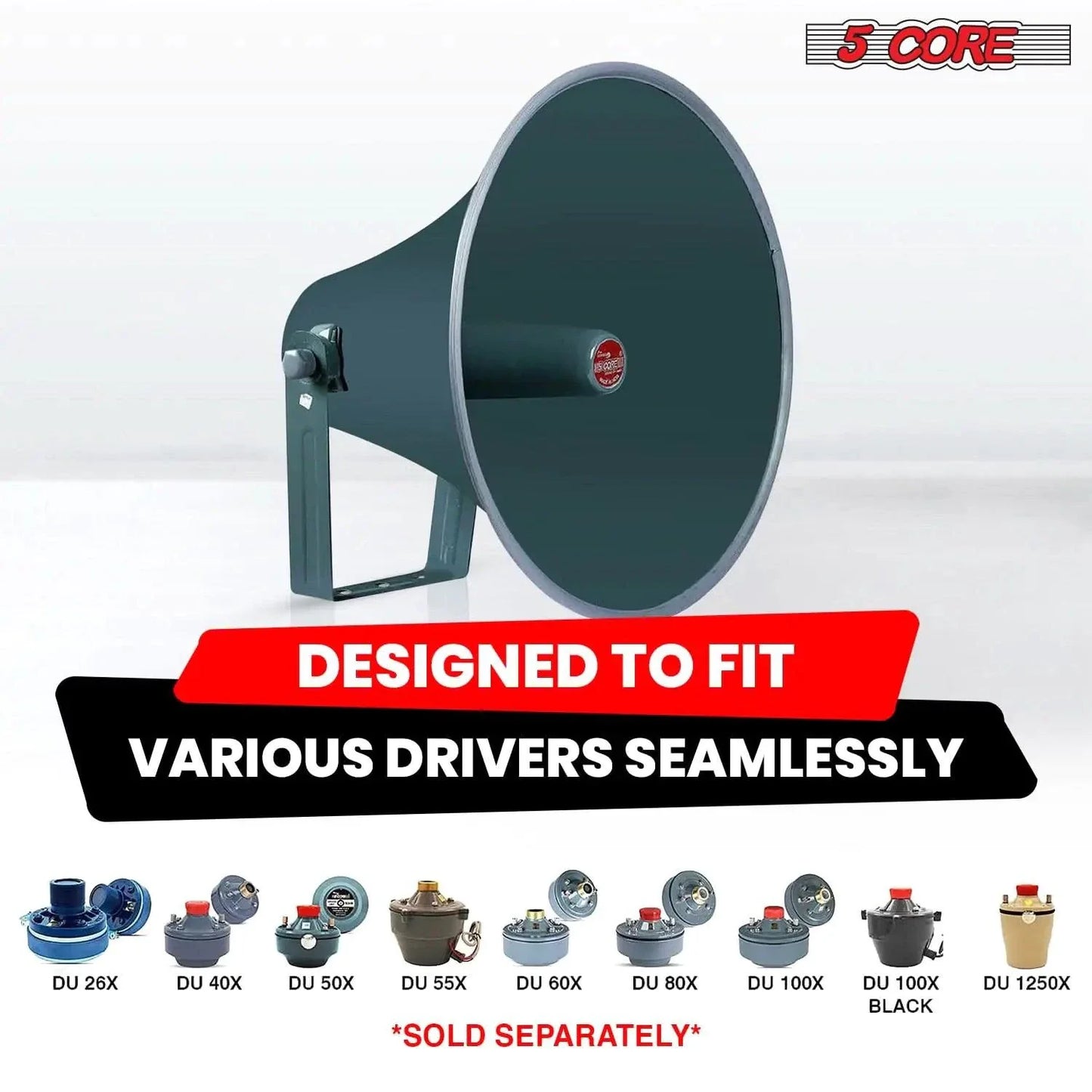 All-Weather 16-inch PA Speaker Horn