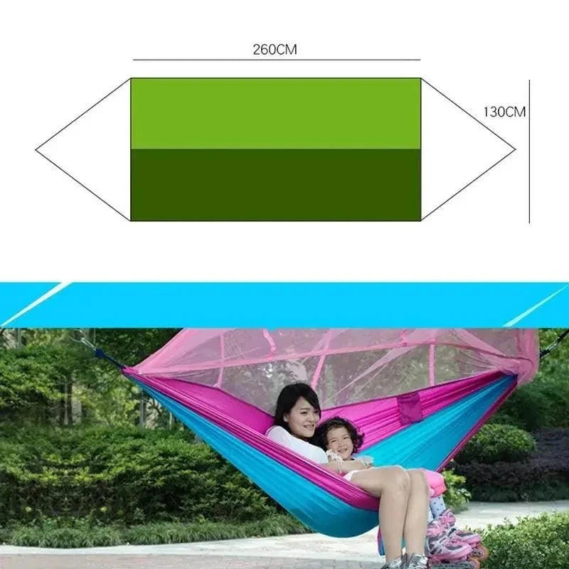 Bug-Free Camp Hammock: Ultimate Peace from Insects - Durable 210T Nylon Fabric