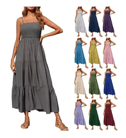 Chic Chiffon Layered Swing Dress