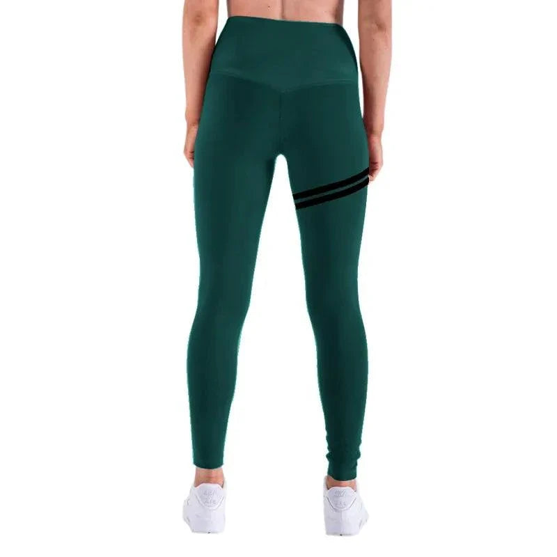 Chic Gold Print Leggings