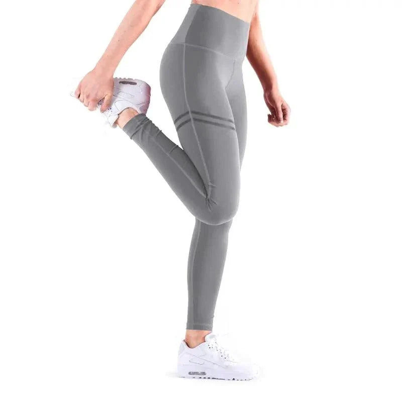 Chic Gold Print Leggings