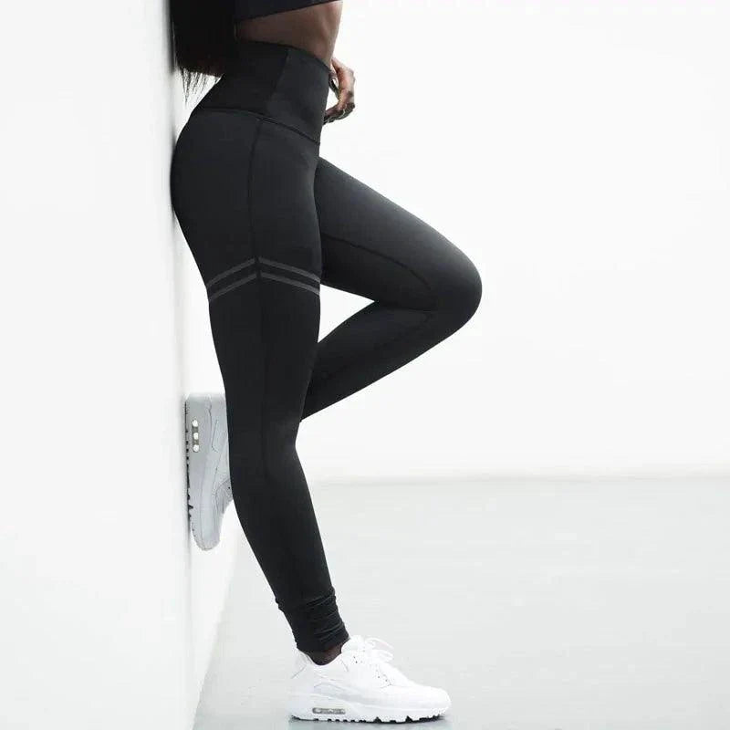 Chic Gold Print Leggings