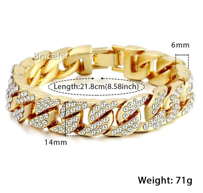 Cuban Gold Curb Bracelet