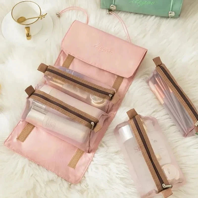 Detachable Cosmetic Bag - 4-in-1 Travel Organizer