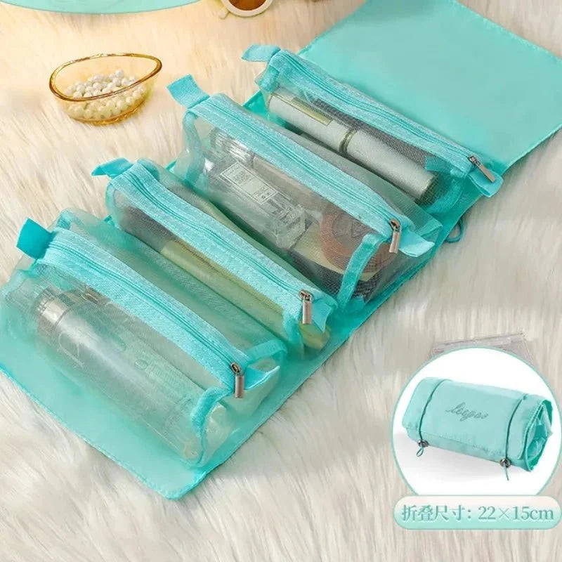 Detachable Cosmetic Bag - 4-in-1 Travel Organizer