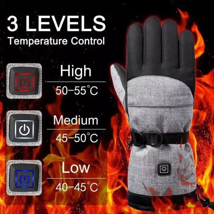 Electric Heated Gloves - Skiing Motorcycle Touchscreen Rechargeable