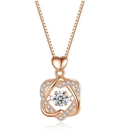 Elegant Rose Gold Heart Necklace